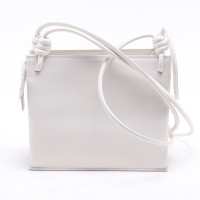 Jil Sander Borsa a tracolla in Pelle in Bianco