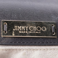 Jimmy Choo Umhängetasche aus Leder in Schwarz
