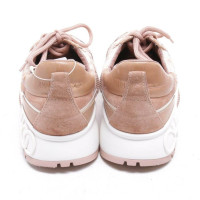 Jimmy Choo Sneaker in Pelle in Marrone