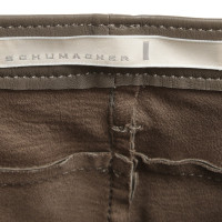 Dorothee Schumacher Leather pants in Khaki