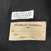 Brunello Cucinelli Giacca/Cappotto in Lana in Grigio