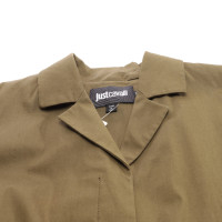 Just Cavalli Jacket/Coat Cotton in Green