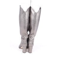 Jimmy Choo Bottes en Cuir en Gris