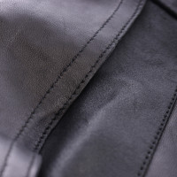 SCHYIA Jacke/Mantel aus Leder in Schwarz