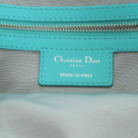 Christian Dior Handtas Leer in Turkoois