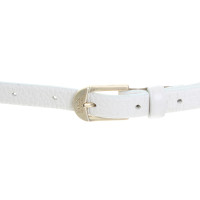 Hugo Boss Leather belt in white