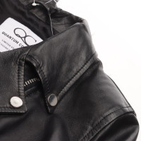Quantum Courage Jacke/Mantel aus Leder in Schwarz