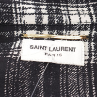 Saint Laurent Top en Soie en Noir