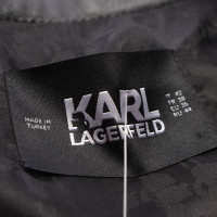 Karl Lagerfeld Jas/Mantel Leer in Zwart
