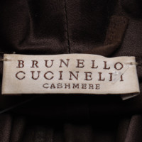Brunello Cucinelli Jas/Mantel Leer in Bruin