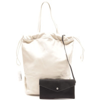 Saint Laurent Borsa a tracolla in Pelle in Bianco