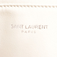 Saint Laurent Borsa a tracolla in Pelle in Bianco