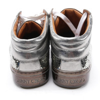 Jimmy Choo Chaussures de sport en Cuir en Argenté