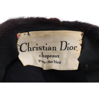Christian Dior Hut/Mütze aus Pelz in Braun
