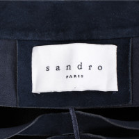 Sandro Veste/Manteau en Daim en Bleu