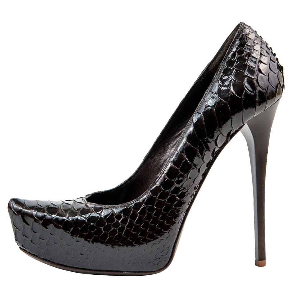 Gianmarco Lorenzi pumps from python leather