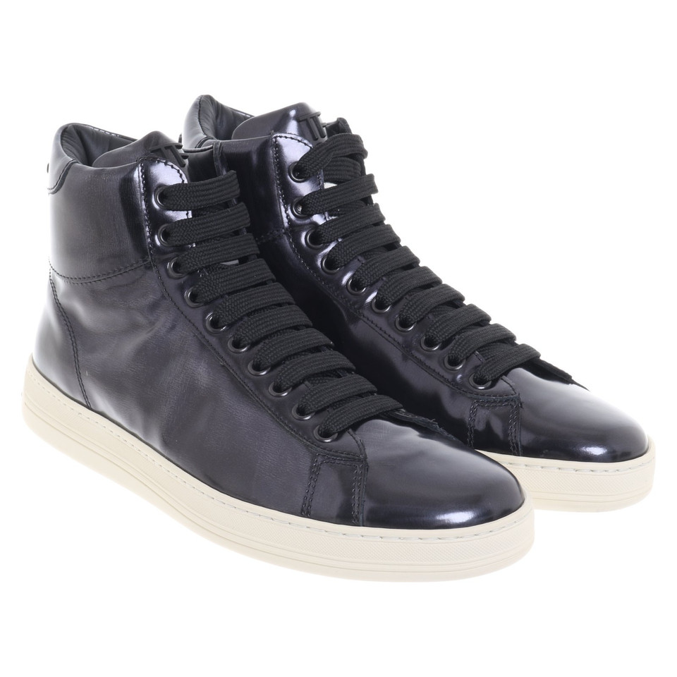 Tom Ford Veterschoenen in donkerblauw