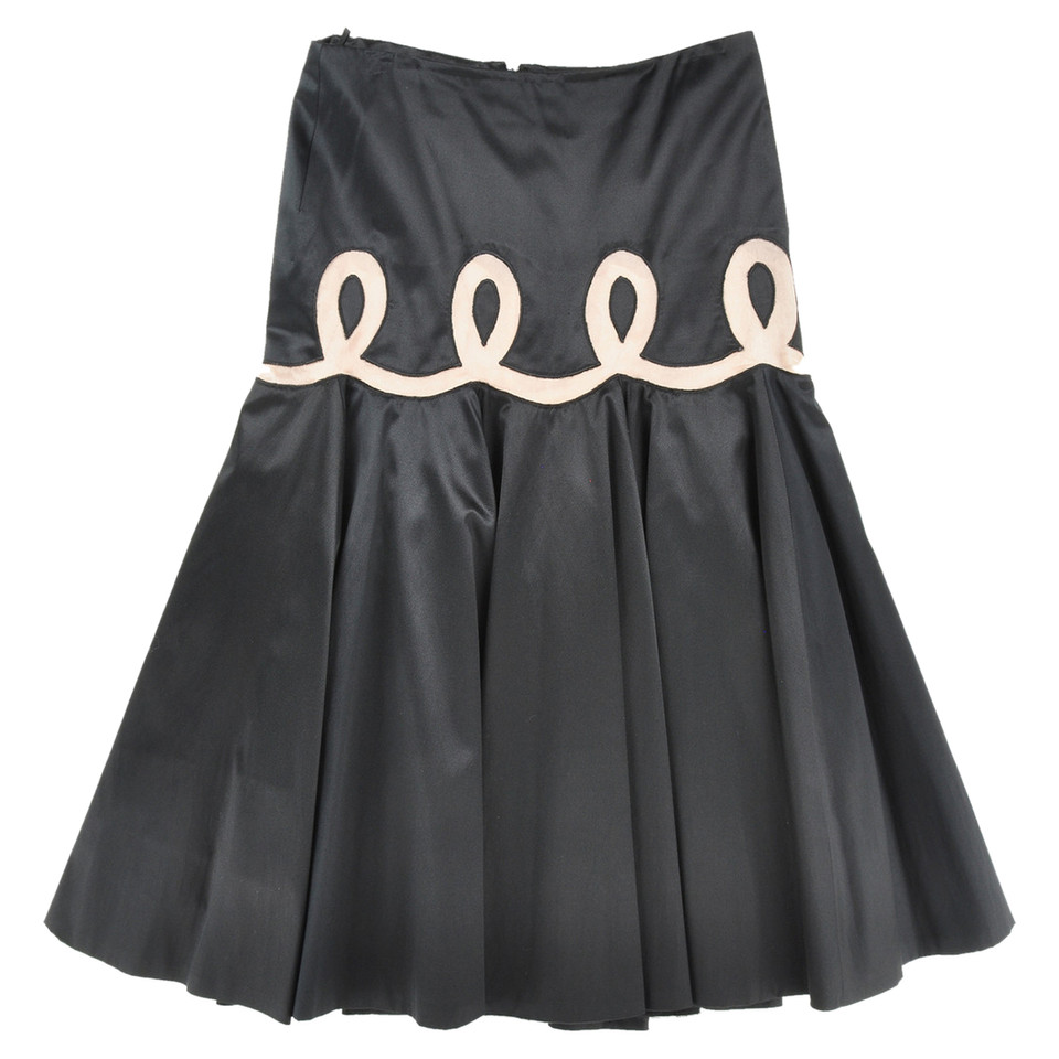 Alexander McQueen Skirt Silk in Black