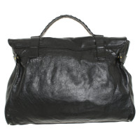 Mulberry Handtasche aus Leder in Schwarz