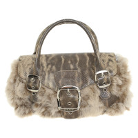 Dkny Handbag with fur trim