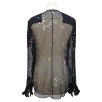 Givenchy blouse transparente avec des points