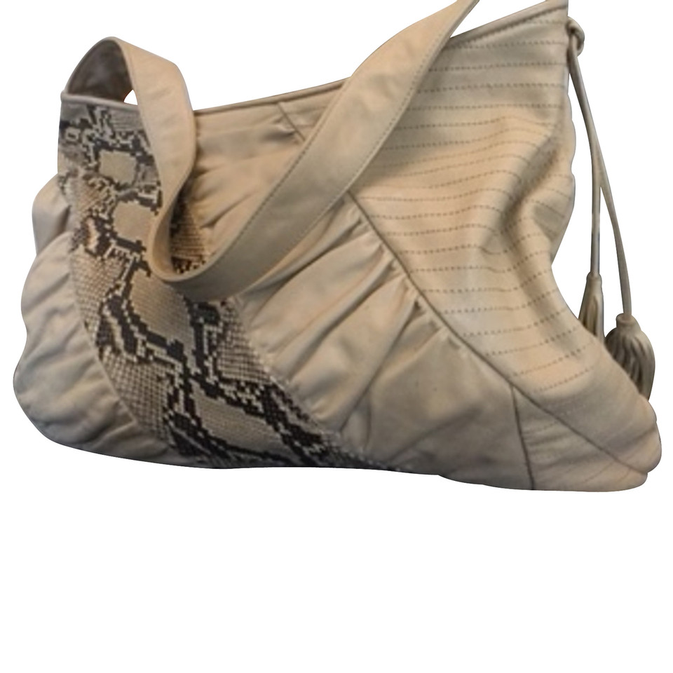 Blumarine Shoulder bag Leather in Beige