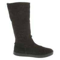 Chanel Boots Suede in Black