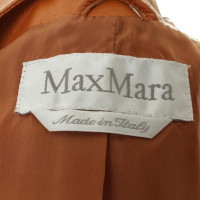 Max Mara Veste en cuir orange