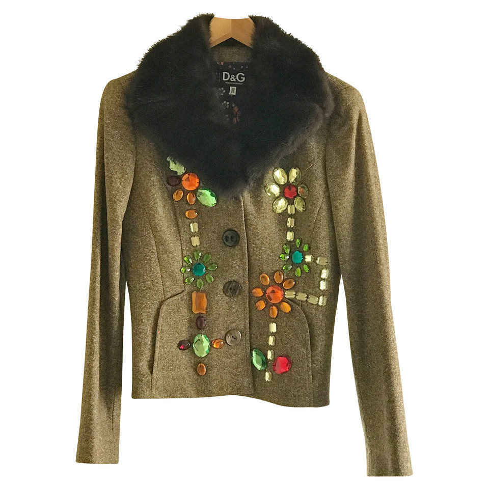 Dolce & Gabbana Jacket with mink collar