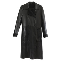 Donna Karan Jacket/Coat Leather in Black