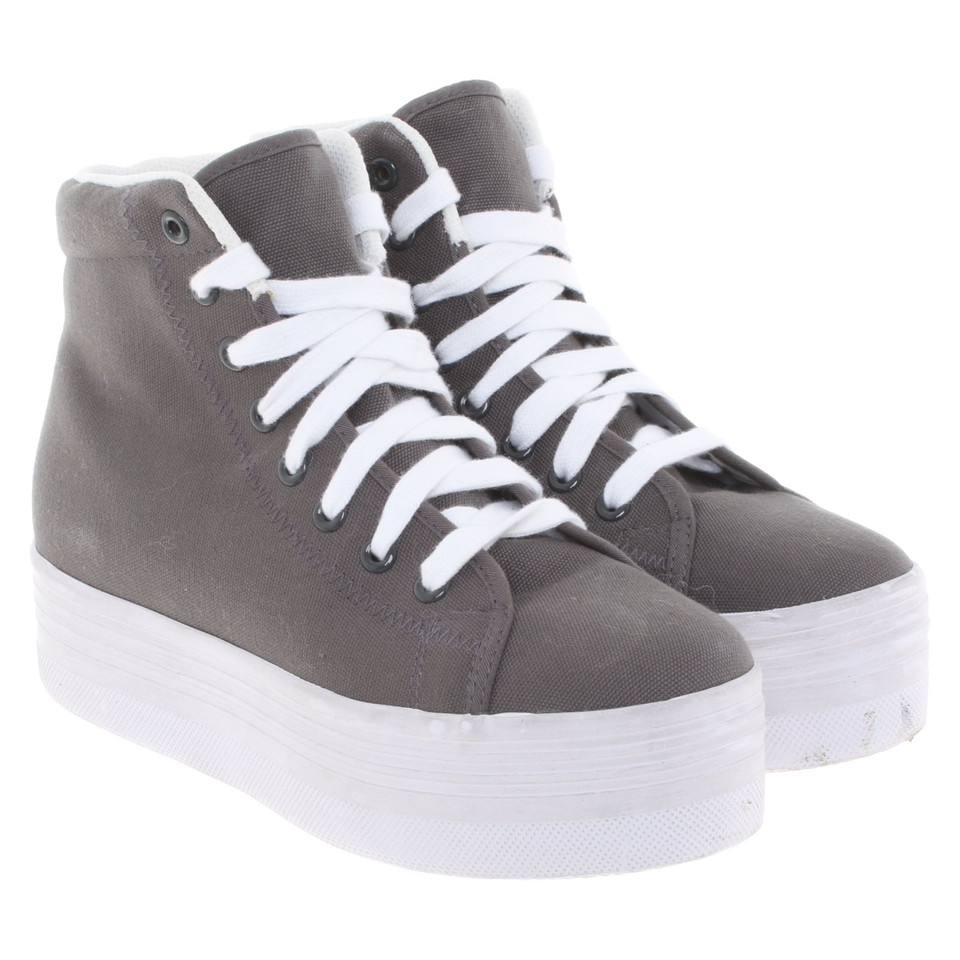Jeffrey Campbell Plateau-Sneakers in Taupe