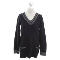 Loro Piana Cashmere sweater in blue / white