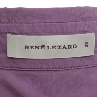 René Lezard Bluse in Violett