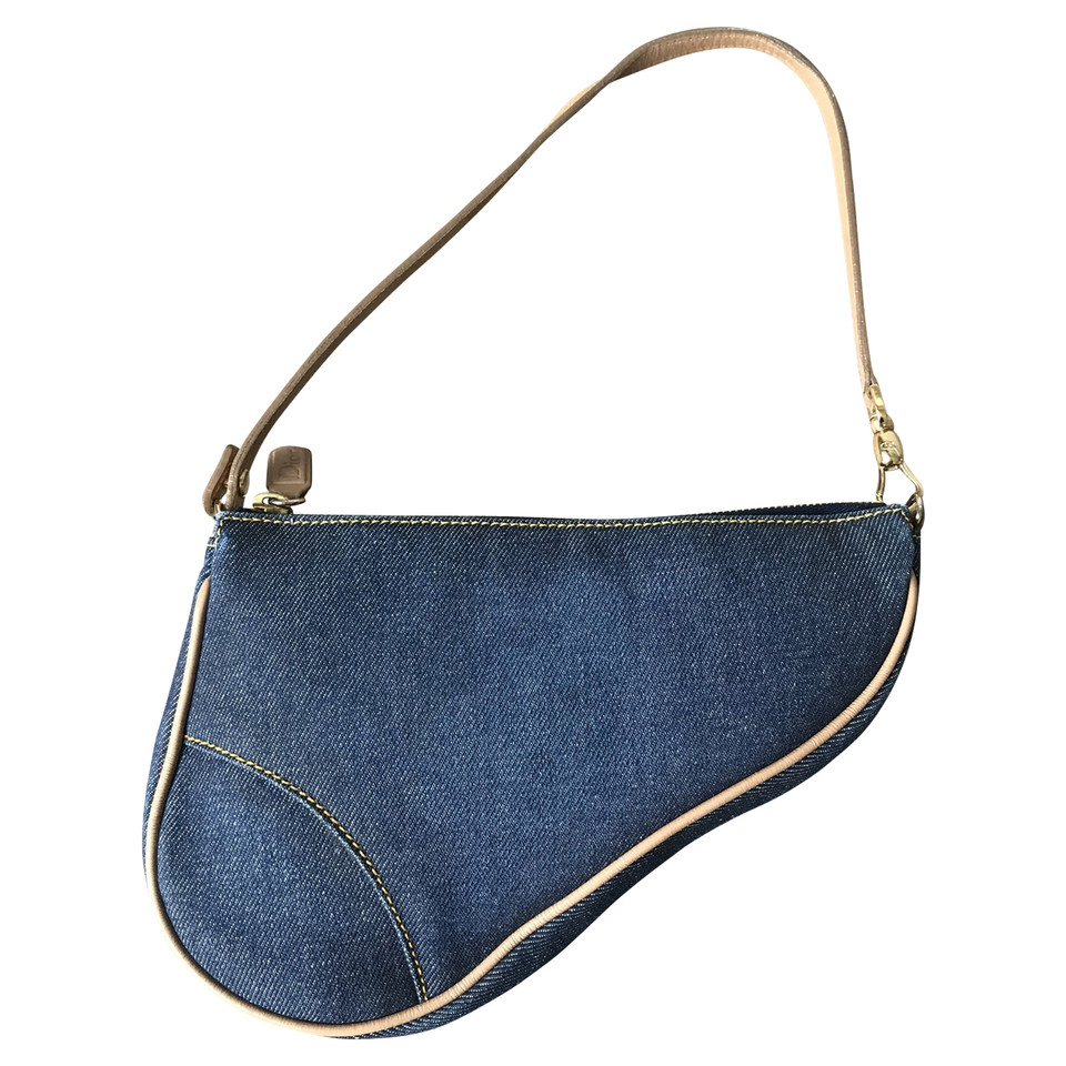 Christian Dior Saddle Bag in Blau