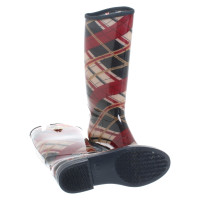 Tommy Hilfiger Rubber boots with plaid pattern