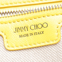 Jimmy Choo Umhängetasche aus Leder in Gelb