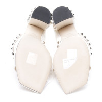 Jimmy Choo Sandalen aus Leder in Weiß