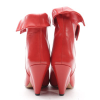 Isabel Marant Stiefeletten aus Leder in Rot