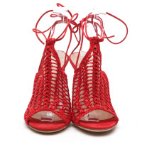 Gianvito Rossi Sandalen aus Leder in Rot