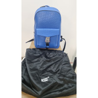 Mont Blanc Backpack Leather in Blue