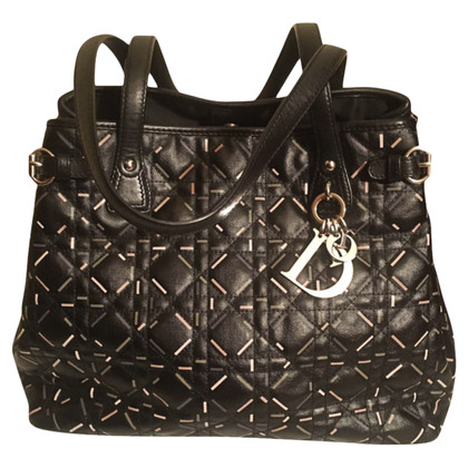Christian Dior Lady Dior Large Shopping Tote en Pétrole