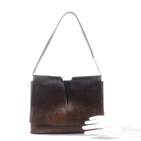 Jil Sander Shoulder bag Fur in Brown