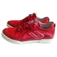 Cesare Paciotti Sneakers aus Lackleder in Rot