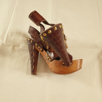 Miu Miu Sandals Leather in Brown