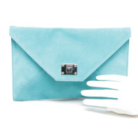 Jimmy Choo Clutch Bag Leather in Blue