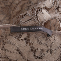 René Lezard Lace dress in Nude