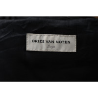 Dries Van Noten Jacke/Mantel aus Baumwolle in Schwarz