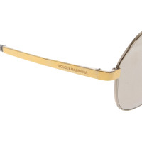 Dolce & Gabbana Pilotenbrille in Silber und Goldfarben