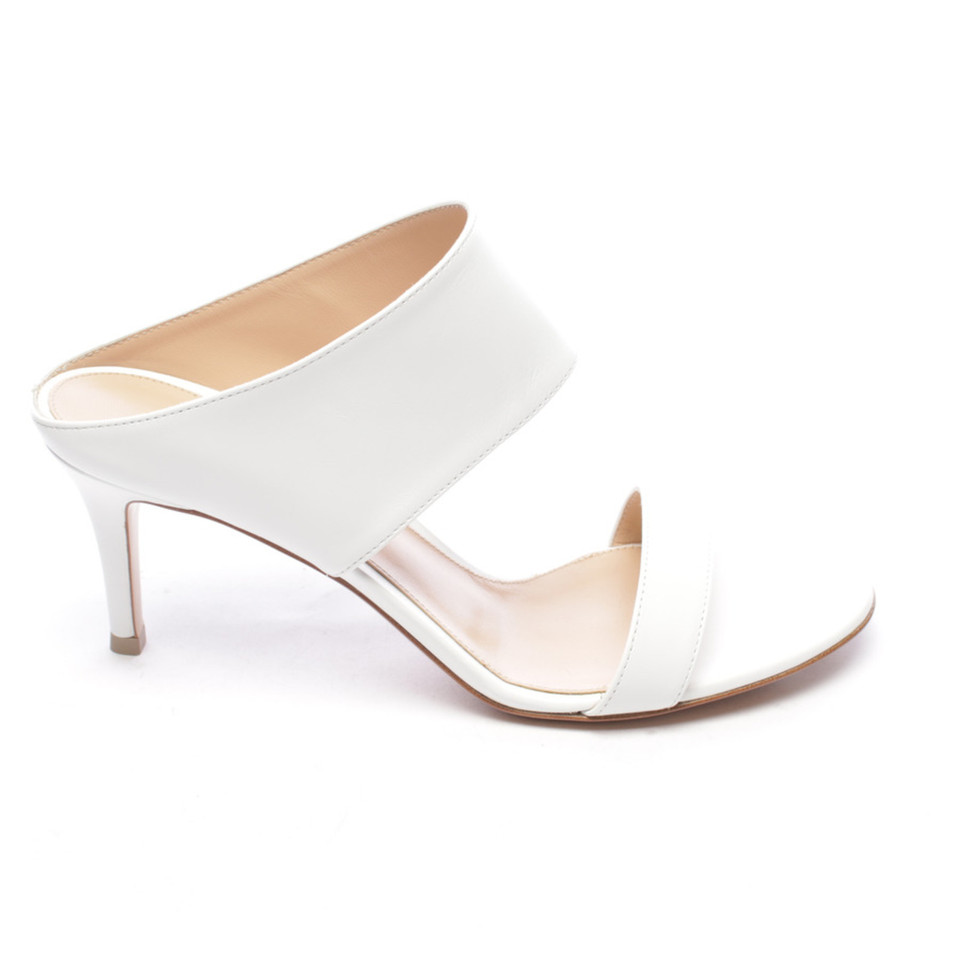 Gianvito Rossi Sandales en Cuir en Blanc