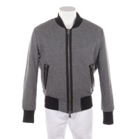 AMI Paris Jacke/Mantel aus Wolle in Grau